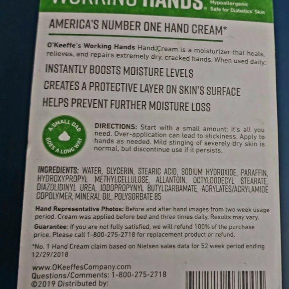 O'Keeffe's Working Hands Cream - Picture 4 of 4